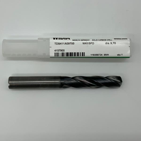 Widia Solid Carbide 2 Flute Drill .3819 (9.7mm) Cutting Dia X 1.70 Flute Length Coolant Thru