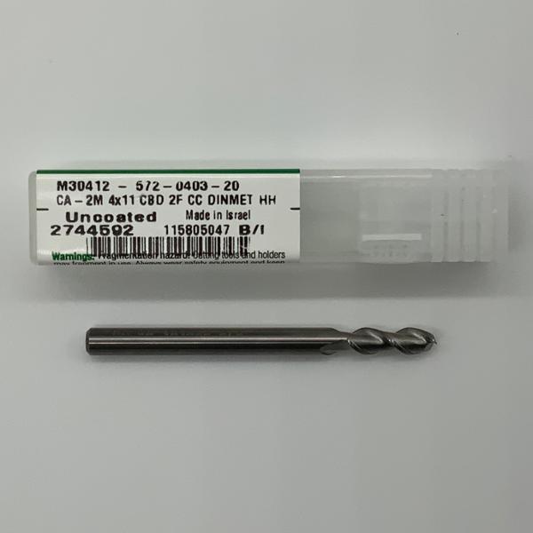 Widia Solid Carbide 2 Flute Endmill .1575 (4mm) Cutting Dia X .43 Flute Length