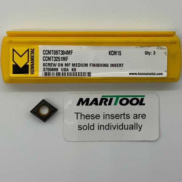 Kennametal CCMT09T304MF KCM15 ( CCMT3251MF )