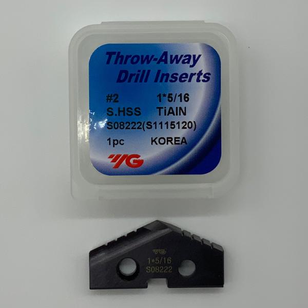 YG-1 1-5/16 SPADE DRILL INSERT #2 BODY S08222 HSS TIALN