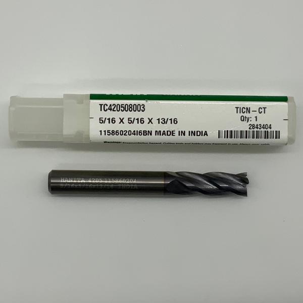 Widia Solid Carbide 4 Flute Endmill .3125 (5/16”) Cutting Dia X .81 Flute Length