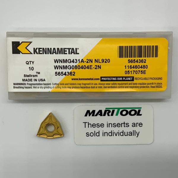 Kennametal WNMG080404E 2N NL920 (WNMG431A 2N)