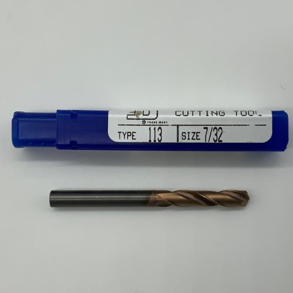 CJT Solid Carbide 2 Flute Drill .2188 (7/32”) Cutting Dia X .95 Flute Length
