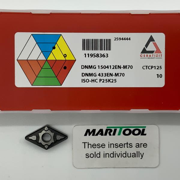 Ceratizit DNMG150412EN M70 CTCP125 ( DNMG433EN M70 )