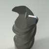 Solid Carbide 2 Flute Endmill .5000 (1/2”) Cutting Dia X 1.25 Flute Length With .06” Corner Radius