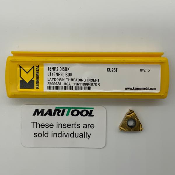Kennametal 16NR2.0ISOK KU25T 16 Insert Size 2.0mm Pitch