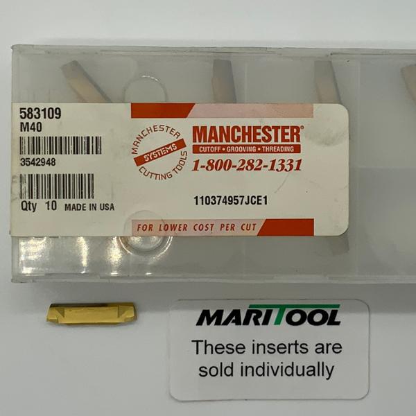 Manchester 583-109 583109 M40 .094 Wide Double Ended Dogbone Angled