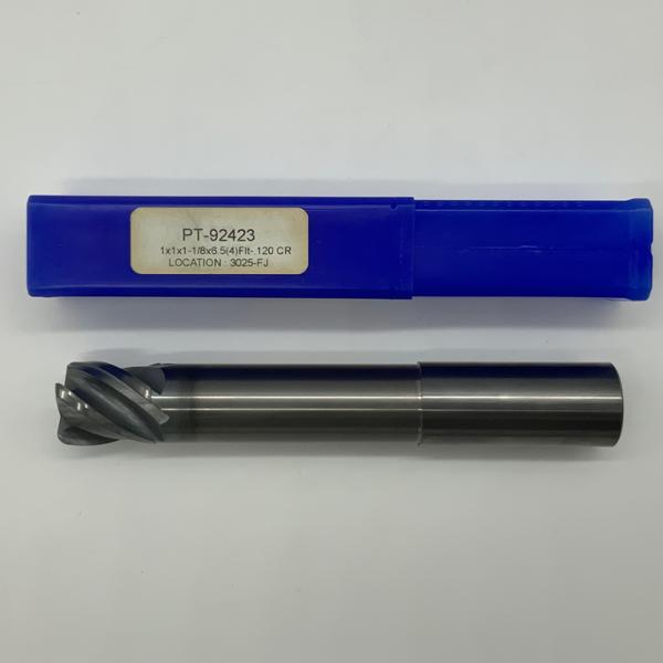 MariTool Solid Carbide Necked 4 Flute Endmill  1.000 Cutting Dia X 1.13 Flute Length With .120” Corner Radius