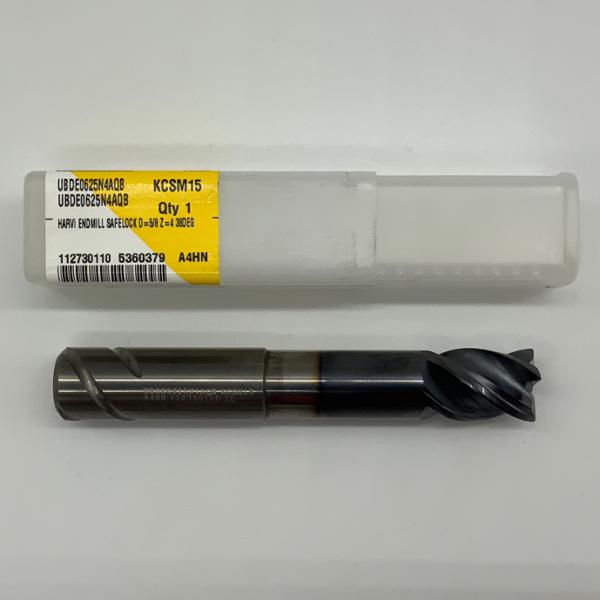 Kennametal Solid Carbide Necked 4 Flute Endmill .6299 (16.0mm) Cutting Dia X .85 Flute Length With .030 Corner Radius