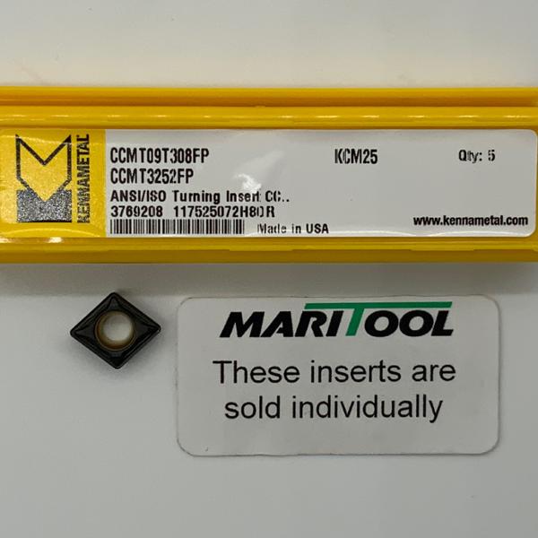 Kennametal CCMT09T308FP KCM25 ( CCMT3252FP )