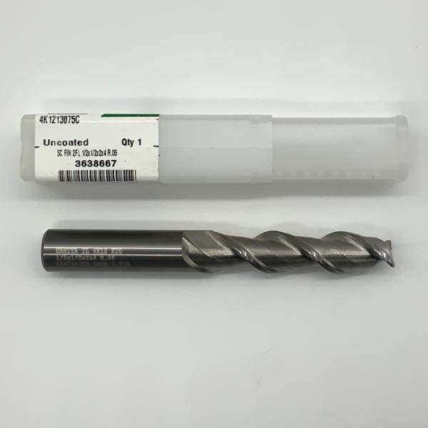 Widia Solid Carbide 2 Flute Endmill .5000 (1/2”) Cutting Dia X 2.0 Flute Length With .06” Corner Radius