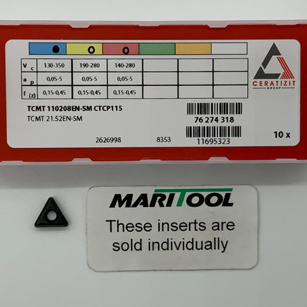 Ceratizit TCMT110208EN SM CTCP115 ( TCMT21.52EN SM )
