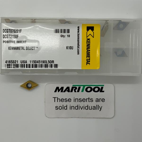 Kennametal DCGT070201F K10U ( DCGT2150F )