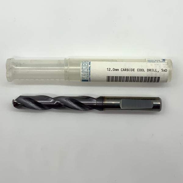 Sphinx Solid Carbide 2 Flute Drill .4724 (12.0mm) Cutting Dia X 2.35 Flute Length Coolant Thru