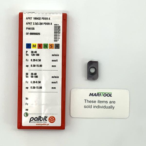 Palbit APKT 160432 PDSR-X PH6135 ( APKT 2.5(3.3)8 PDSR-X )