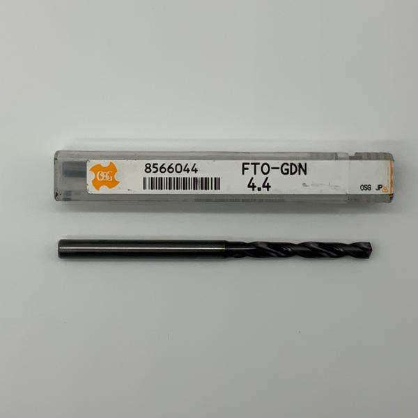 OSG Solid Carbide 2 Flute Drill .1732 (4.4mm) Cutting Dia X 1.16 Flute Length Coolant Thru
