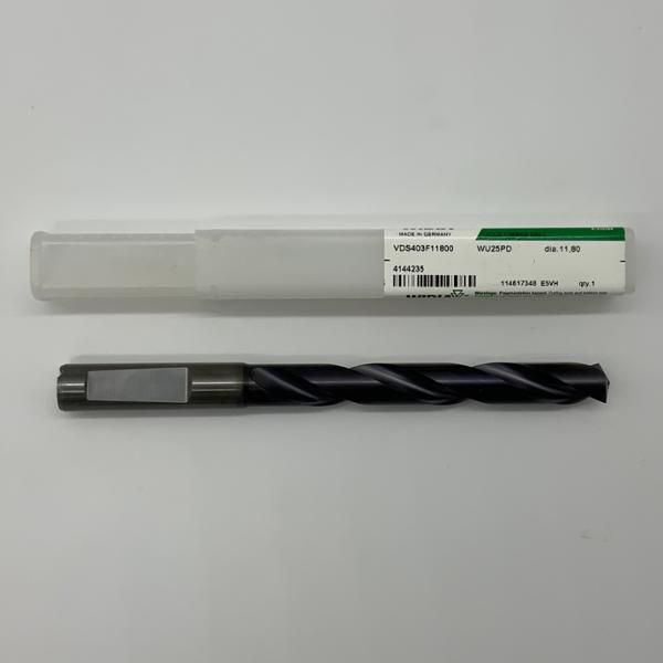Widia Solid Carbide 2 Flute Drill .4646 (11.80mm) Cutting Dia X 3.30 Flute Length Coolant Thru