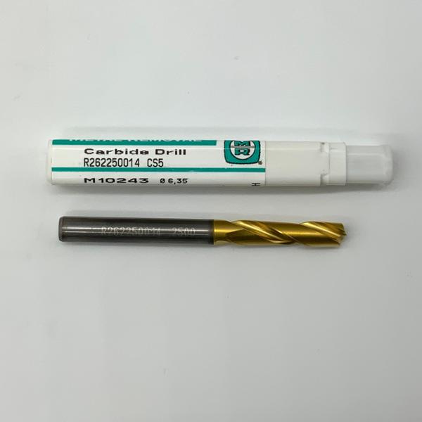 Metal Removal Solid Carbide 2 Flute Drill .2500 (1/4”) Cutting Dia X 1.0 Flute Length