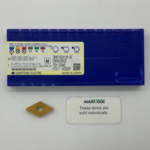 Sumitomo DNMG150412N-GE AC820P ( DNMG433EGE )