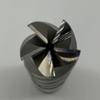 Solid Carbide 5 Flute Endmill 1.000 (25.4mm) Cutting Dia X 3.0 Flute Length Coolant Thru KOR5 With .030 Corner Radius