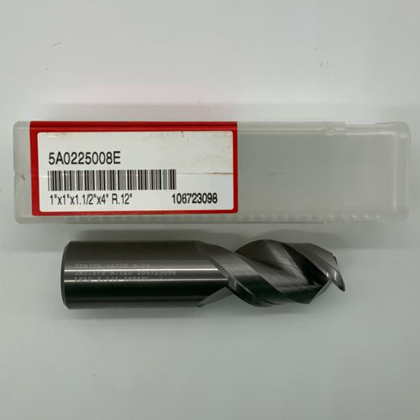 Hanita Solid Carbide 2 Flute Endmill 1.000 (25.4mm) Cutting Dia X 1.50 Flute Length With .12” Corner Radius
