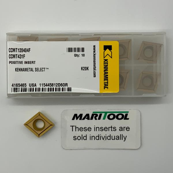 Kennametal CCMT120404F K20K (CCMT431F)