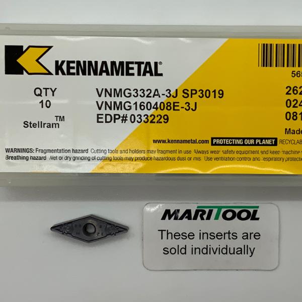 Kennametal VNMG160408E 3J SP3019 ( VNMG332A 3J )