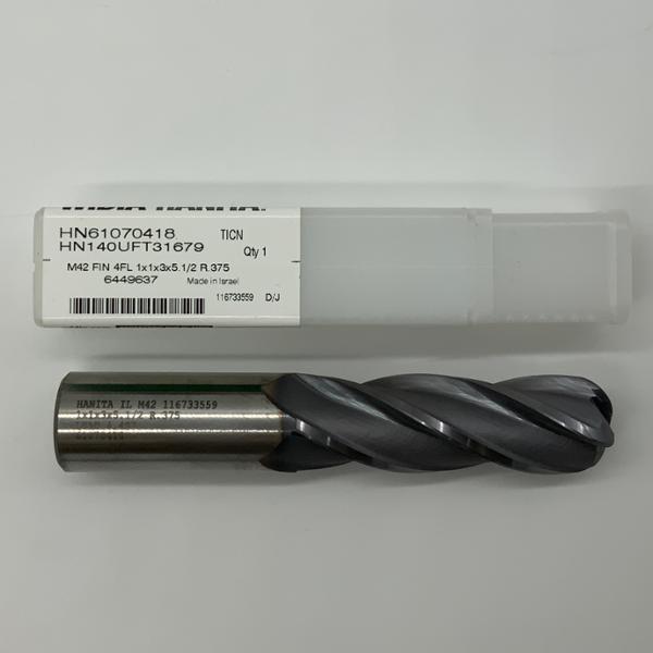 Widia HSS 4 Flute Ball Endmill 1.000 (25.4mm) Cutting Dia X 3.0 Flute Length With .375” Corner Radius