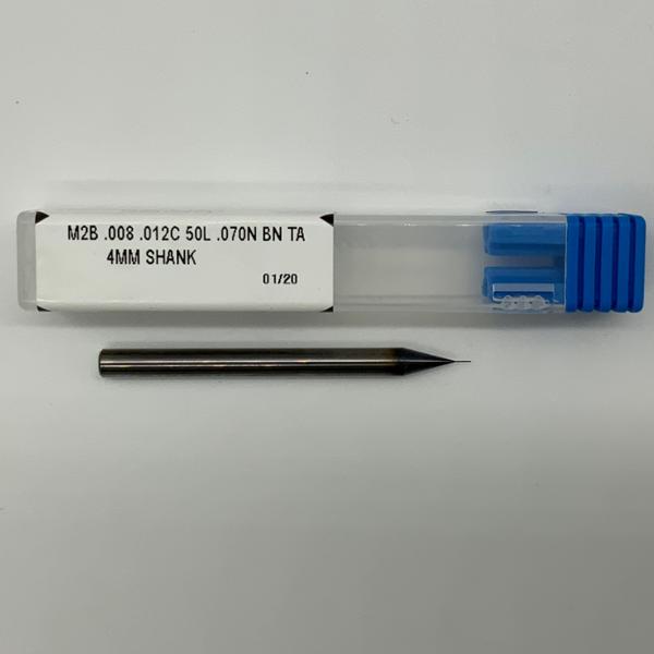 Kyocera Solid Carbide 2 Flute Drill .008 Cutting Dia X .070 Flute Length