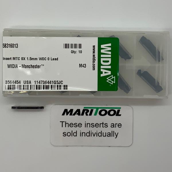 Widia 58316013 M43 1.5mm Wide Double Ended Dogbone