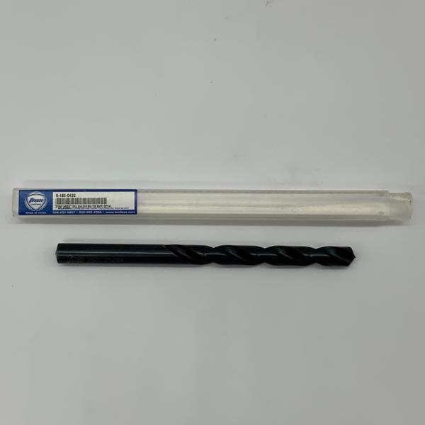 ToolMex HSS 2 Flute Drill .4219 (27/64) Cutting Dia X 3.28 Flute Length