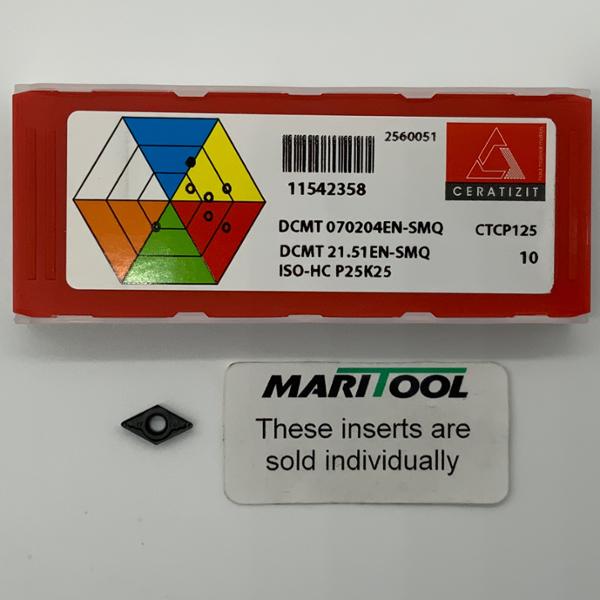 Ceratizit DCMT070204EN SMQ CTCP125 ( DCMT21.51EN SMQ )