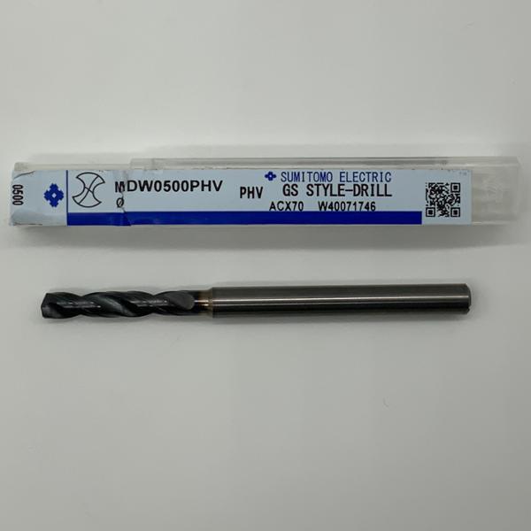Sumitomo Solid Carbide 2 Flute Drill .1960 (#9) Cutting Dia X 1.06 Flute Length Coolant Thru