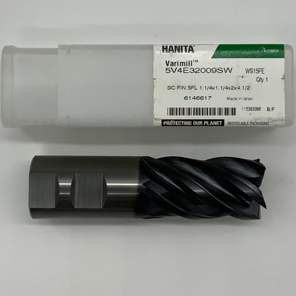 Widia Solid Carbide 5 Flute Endmill 1.250 (1-1/4”) Cutting Dia X 2.0 Flute Length