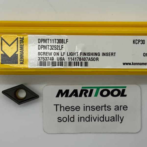 Kennametal DPMT11T308LF KCP30 ( DPMT3252LF )