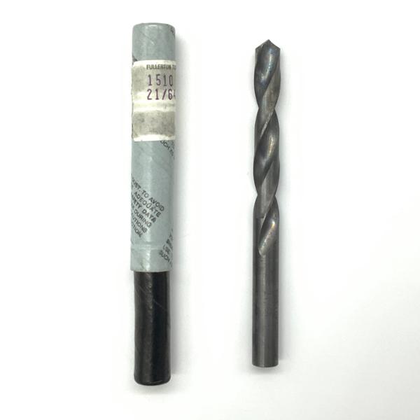Fullerton Tool Solid Carbide 2 Flute Drill .3281 (21/64”) Cutting Dia X 2.18 Flute Length
