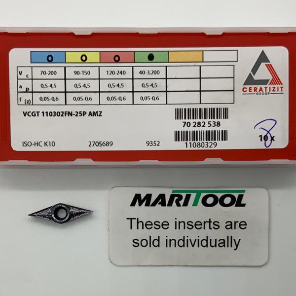Ceratizit VCGT110302FN 25P AMZ