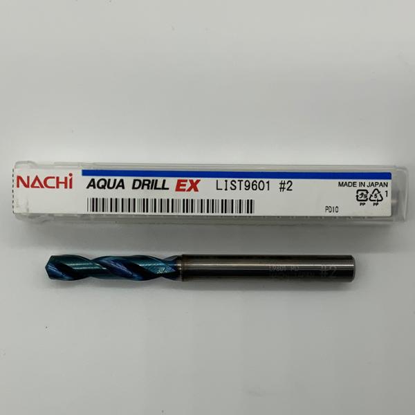 Nachi Solid Carbide 2 Flute Drill .2210 (#2) Cutting Dia X 1.06 Flute Length