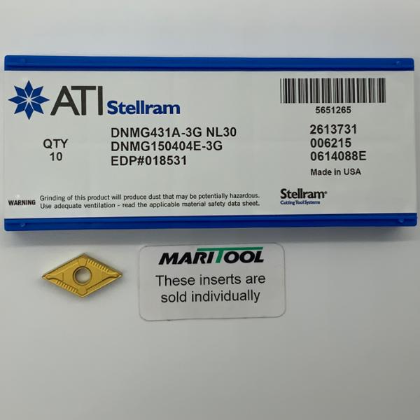 ATI Stellram DNMG150404E 3G NL30 ( DNMG431A 3G )