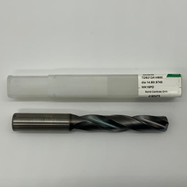 Widia Solid Carbide 2 Flute Drill .5748 (14.60mm) Cutting Dia X 2.80 Flute Length