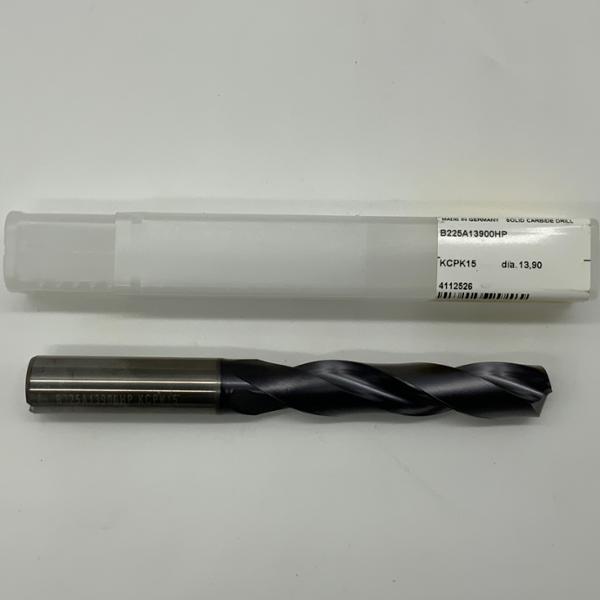 Kennametal Solid Carbide 2 Flute Drill .5472 (13.90mm) Cutting Dia X 2.83 Flute Length Coolant Thru