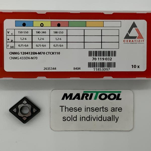 Ceratizit CNMG120412EN M70 CTCK110 ( CNMG433EN M70 )