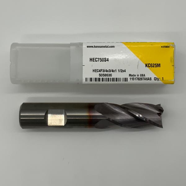 Kennametal Solid Carbide 4 Flute Endmill .7500 (3/4”) Cutting Dia X 1.50 Flute Length