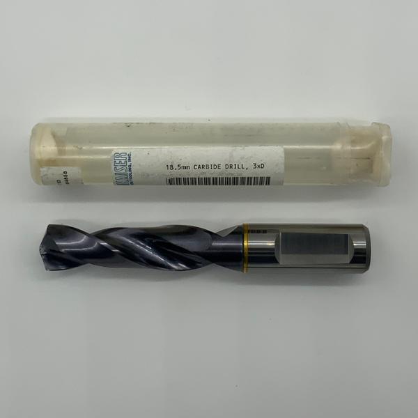 Sphinx Solid Carbide 2 Flute Drill .7283 (18.5mm) Cutting Dia X 2.50 Flute Length