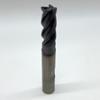 Solid Carbide Necked 4 Flute Endmill .4724 (12mm) Cutting Dia X 1.10 Flute Length With .015 Corner Chamfer