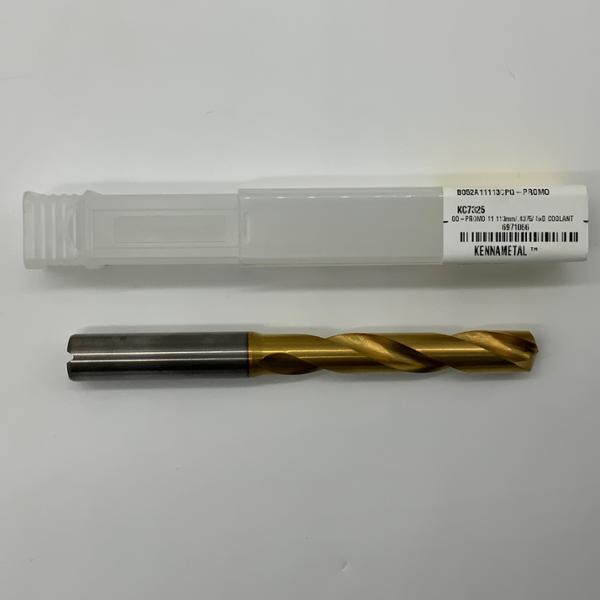 Kennametal Solid Carbide 2 Flute Drill .4375 (7/16”) Cutting Dia X 2.58 Flute Length Coolant Thru