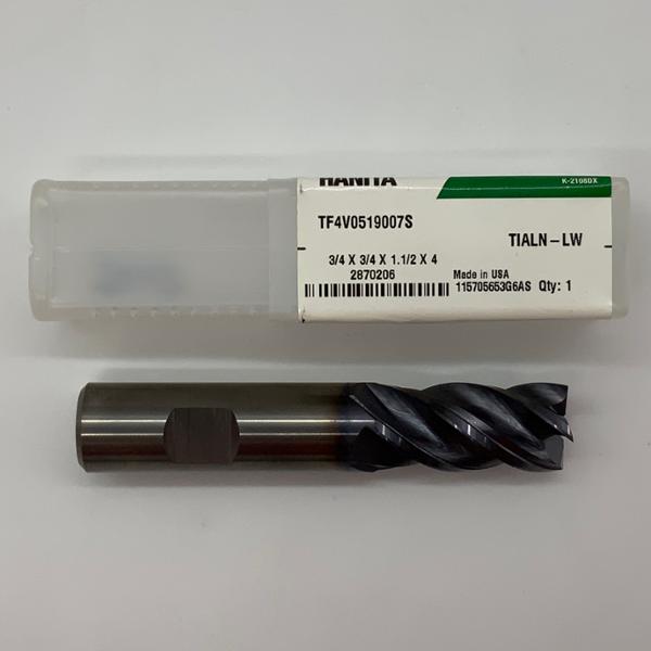 Widia Solid Carbide 4 Flute Endmill  .7500 (3/4”) Cutting Dia X 1.50 Flute Length