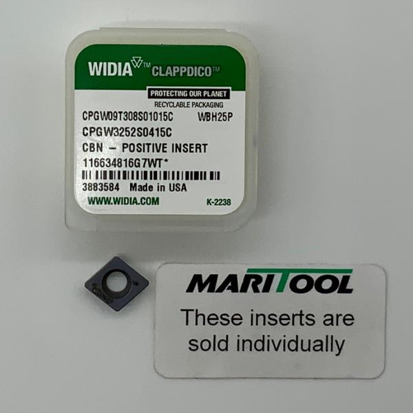 Widia CPGW09T308S01015C WBH25P ( CPGW3252S0415C )