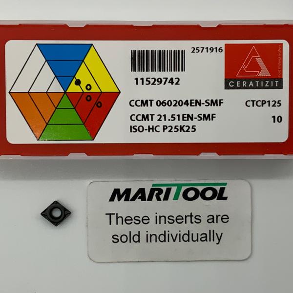 Ceratizit CCMT060204EN SMF CTCP125 ( CCMT21.51EN SMF )