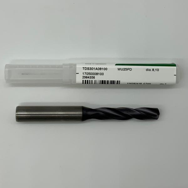 Widia Solid Carbide 2 Flute Drill .3189 (8.1mm) Cutting Dia X 1.5 Flute Length